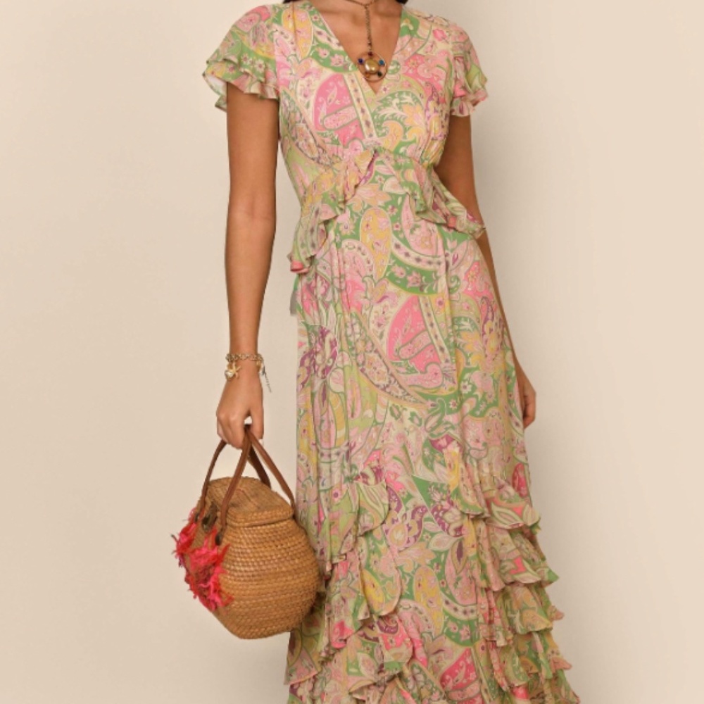 RIXO LONDON Thanvi dress in Grace Paisley. NWT. Size xl.